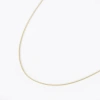 S999 pure silver small square necklace for women, Korean version, light luxury and simple bare chain, a few ounces of broken silver collarbone chain neck chain Specification image
